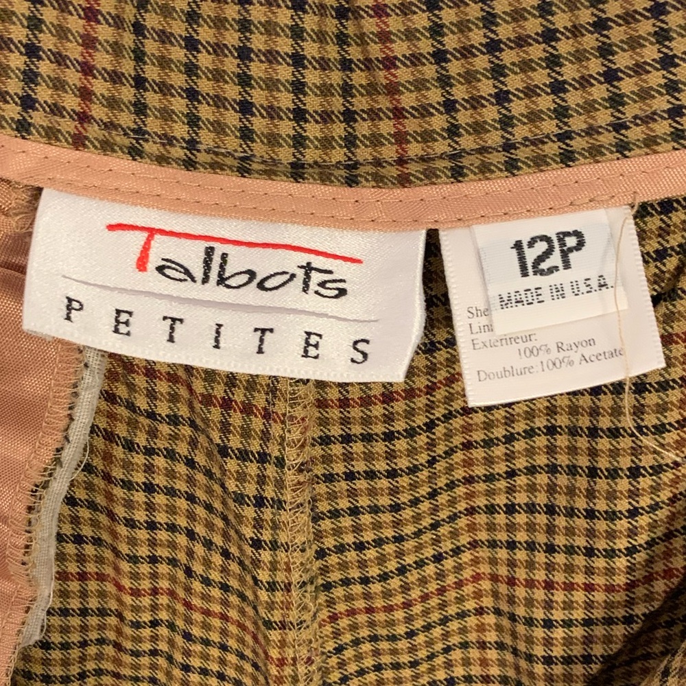 Vintage Talbots Plaid Trousers - Picture 8 of 8